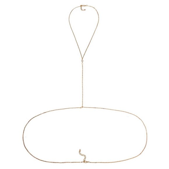 Pearl Crossover Body Chain Harness - Picture 5 of 6